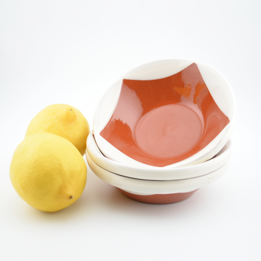 Bowl "alguidar" XS | blue green white wave