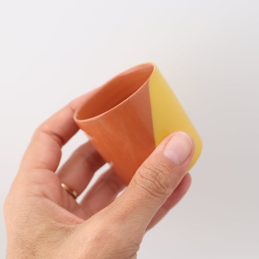 Small cups | set of 2 | dipped | various colors