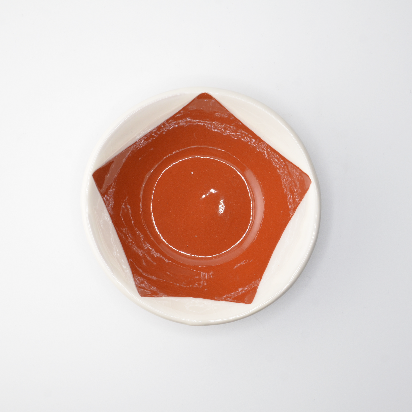 Bowl "alguidar" XS | blue green white wave