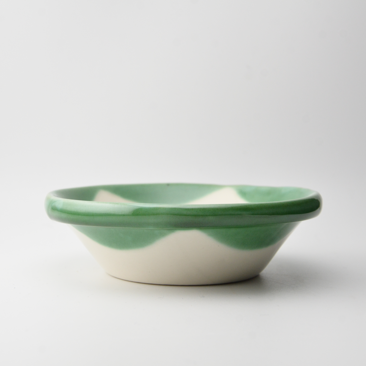 Bowl "alguidar" XS | blue green white wave