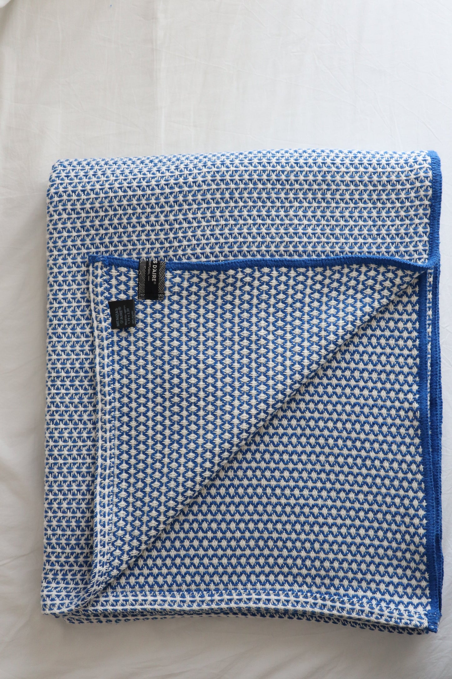 Decke "Menizas D´Aire" | navy & blau