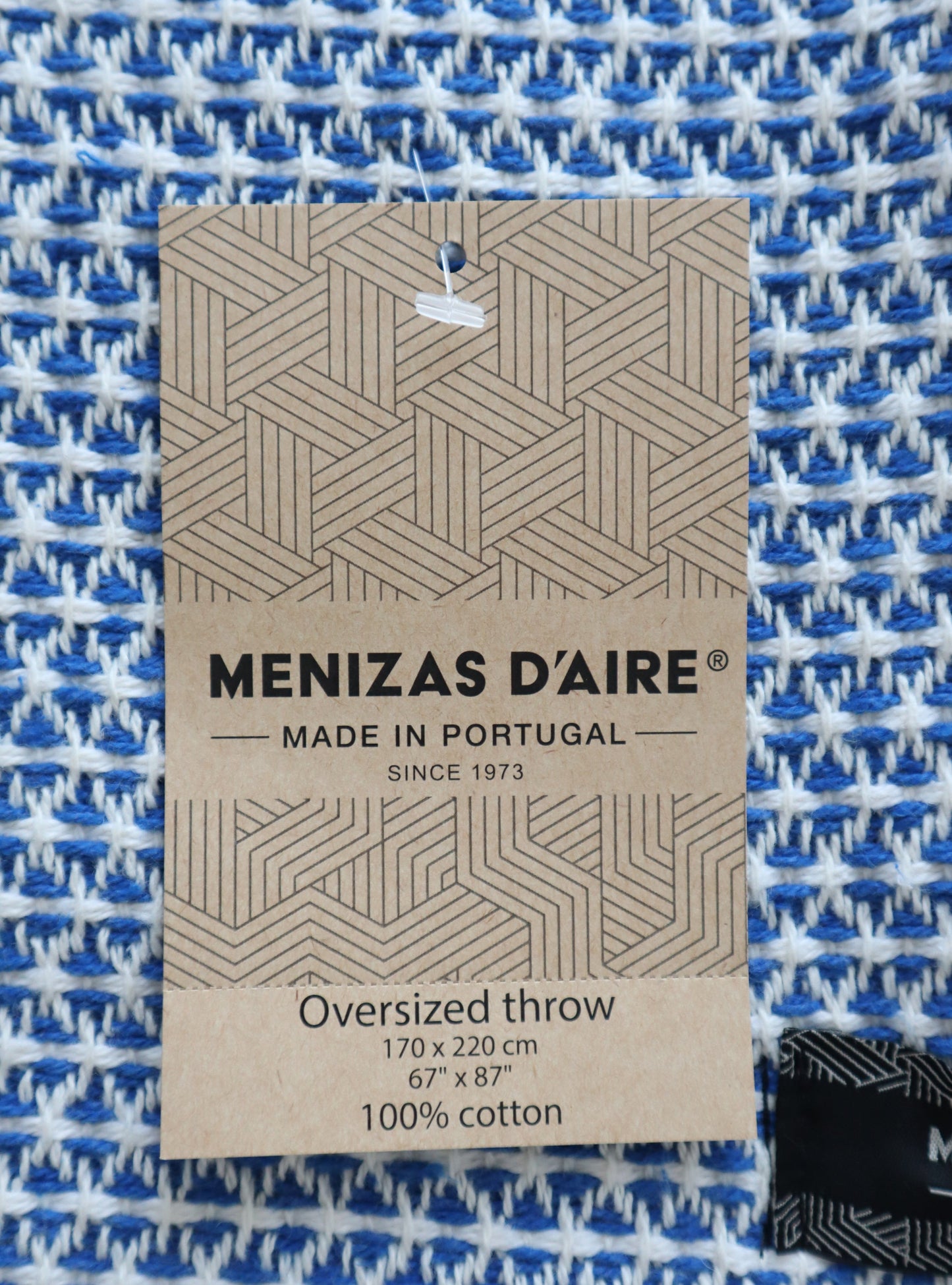 Decke "Menizas D´Aire" | navy & blau