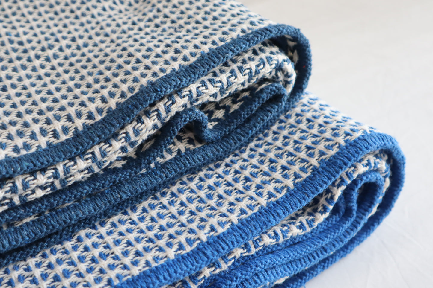 Decke "Menizas D´Aire" | navy & blau