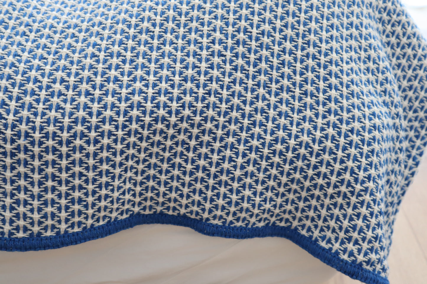 Decke "Menizas D´Aire" | navy & blau