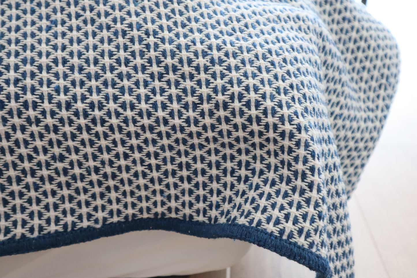 Decke "Menizas D´Aire" | navy & blau