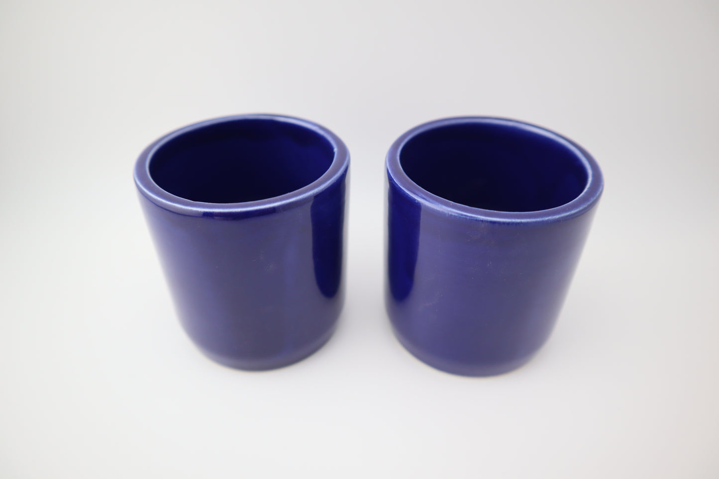 Kleine Becher | 2er Set | blau weiß grün