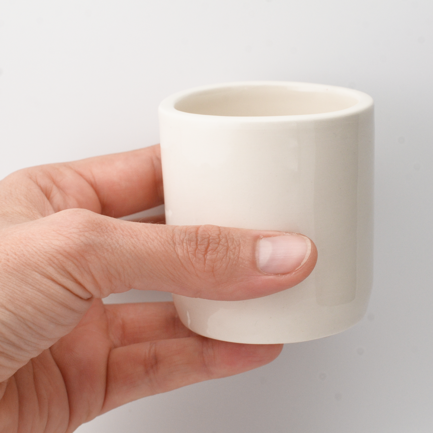 Kleine Becher | 2er Set | blau weiß grün