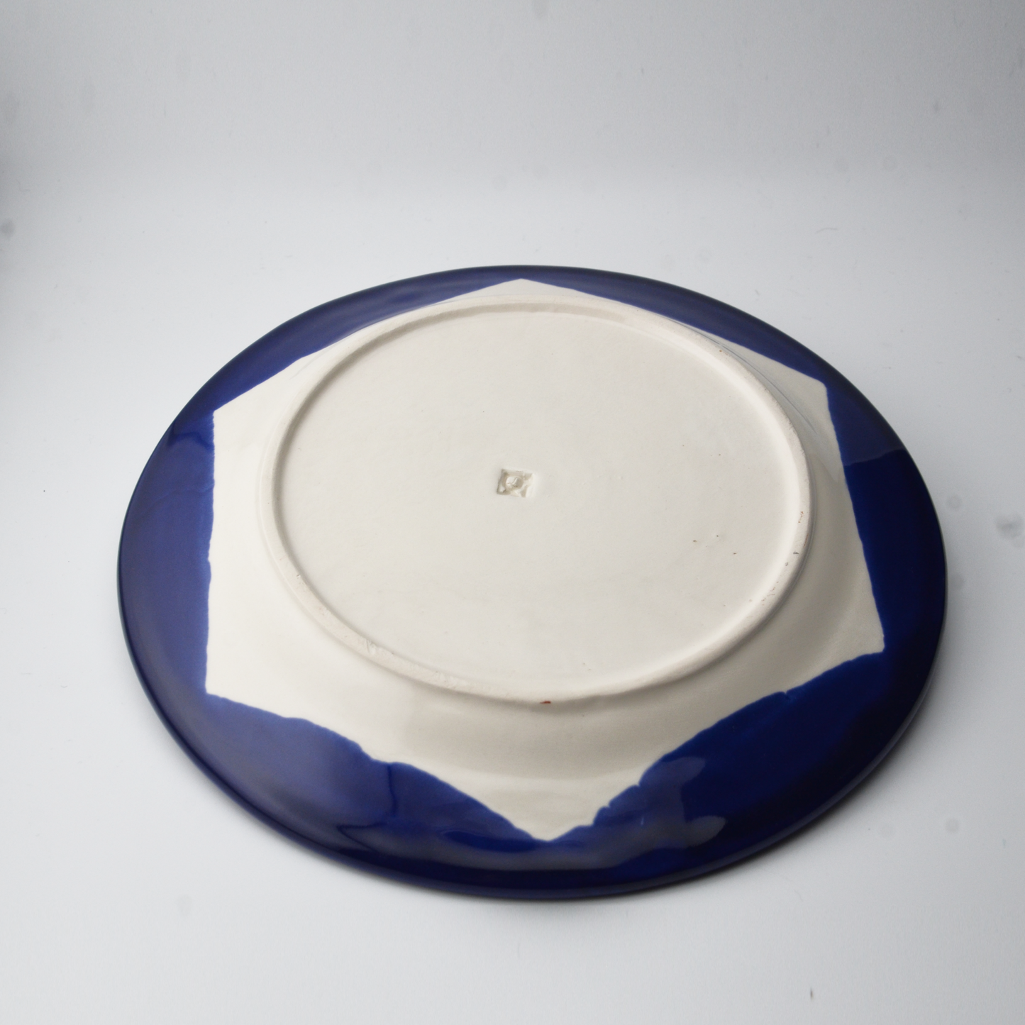 Plates | large & small | blue wave