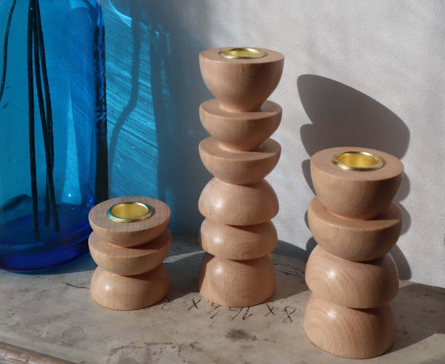 Kerzenhalter Totem N°4 | Holz | gedrechselt