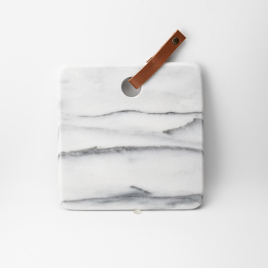 Tábua de mármore S | branco cinza estampado