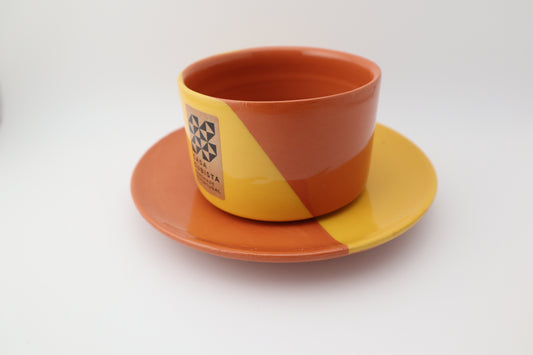 cup with saucer | dipped | various colors