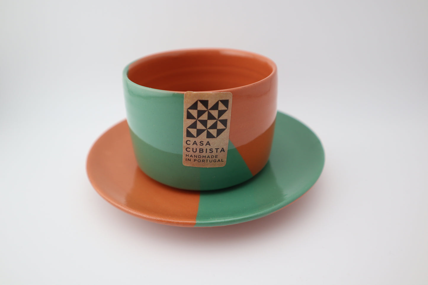 Tasse mit Untertasse | dipped | diverse Farben