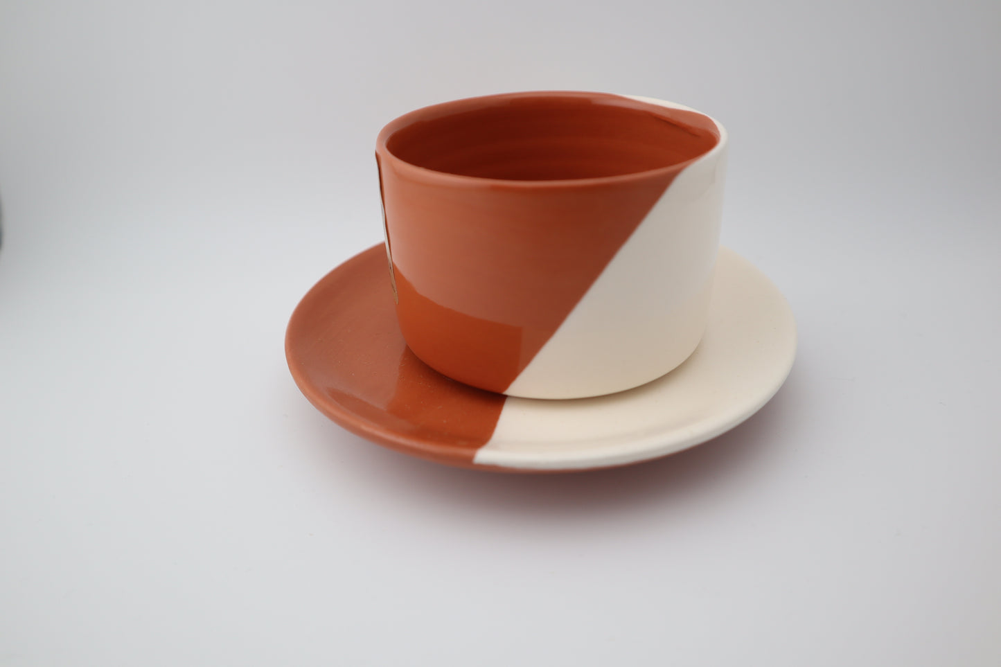 Tasse mit Untertasse | dipped | diverse Farben