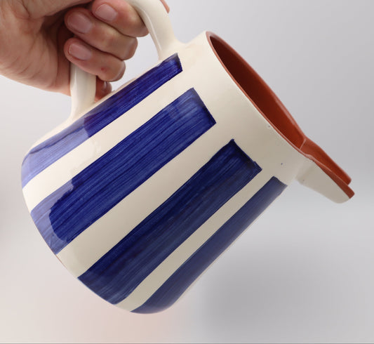 jug | bold stripe | blue