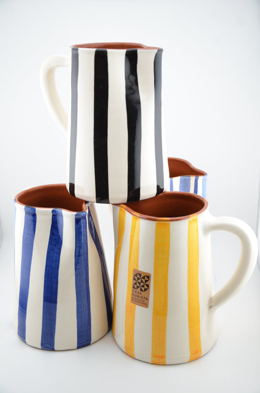 jug | stripe | blue yellow black red