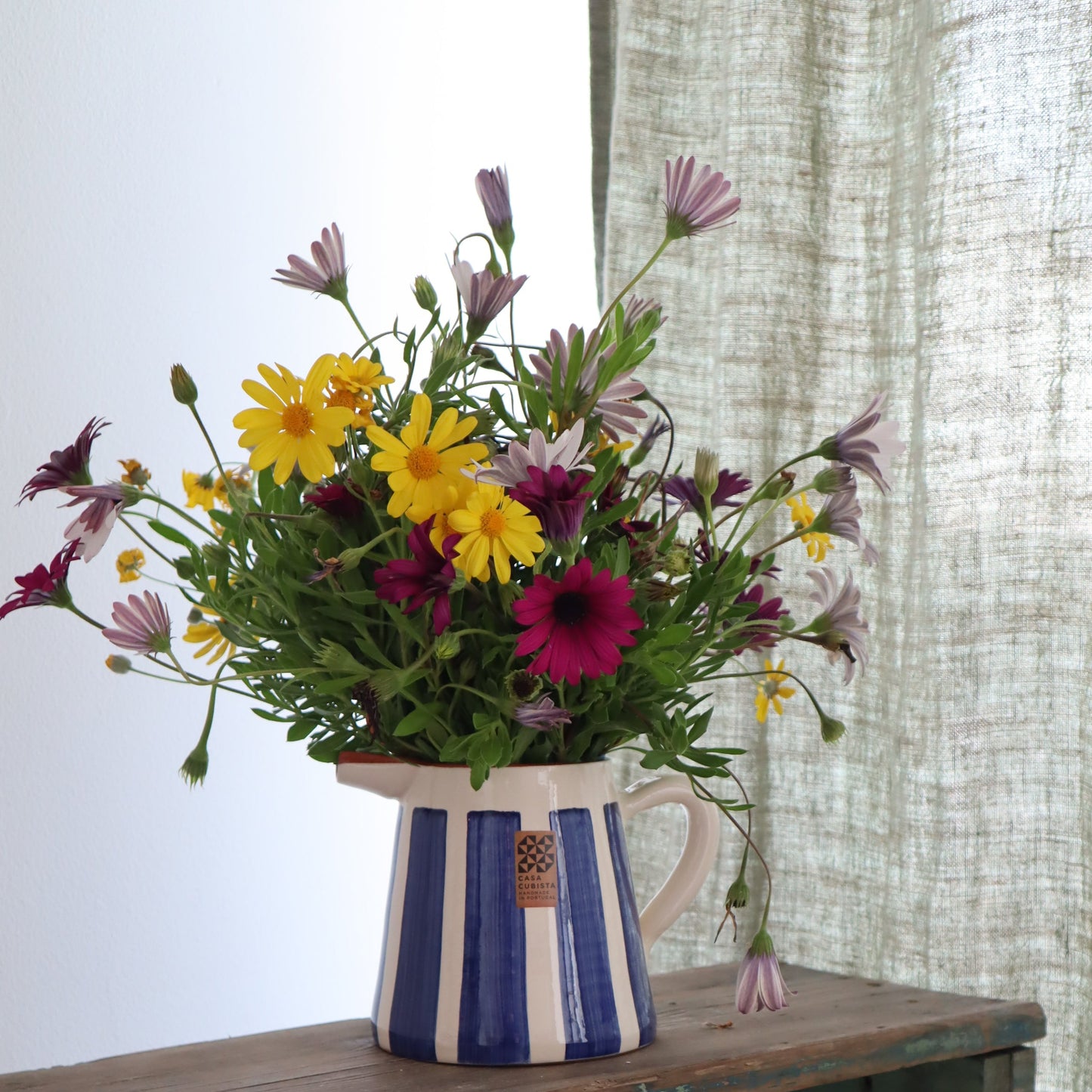 jug | bold stripe | blue