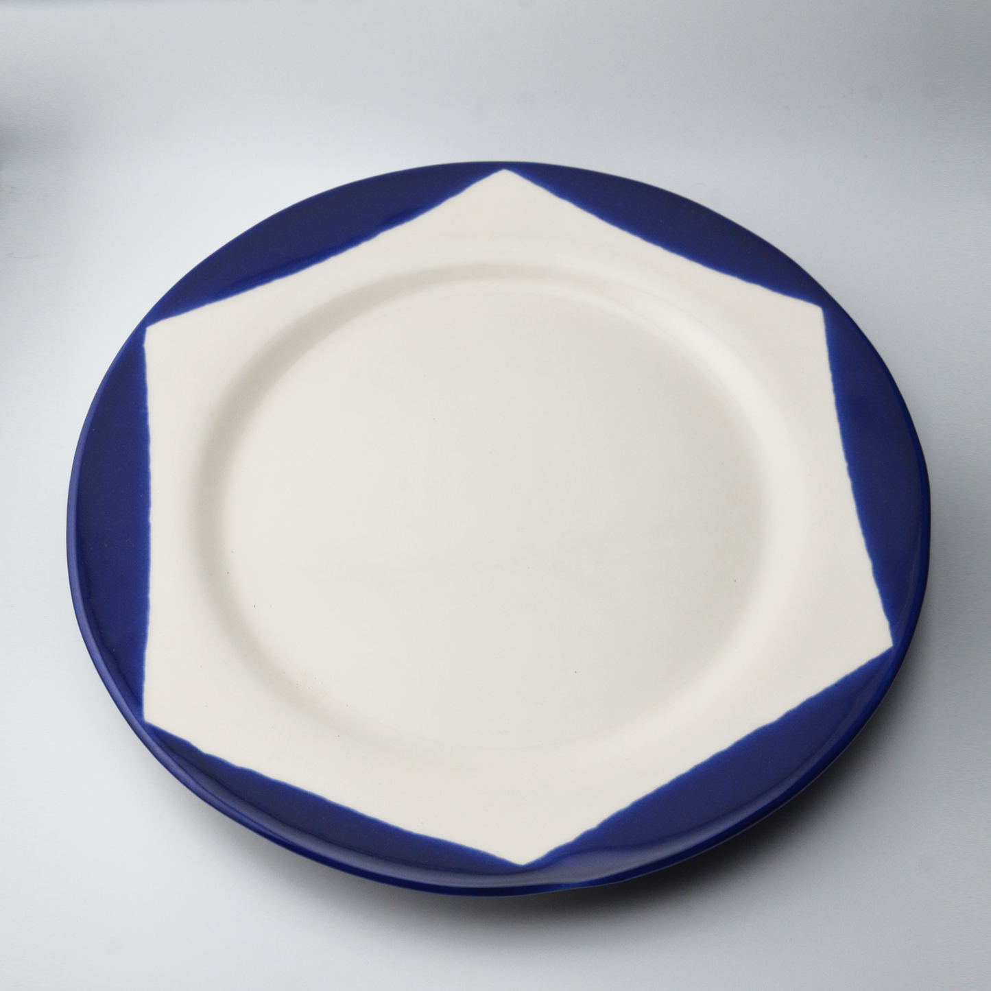 Plates | large &amp; small | blue wave