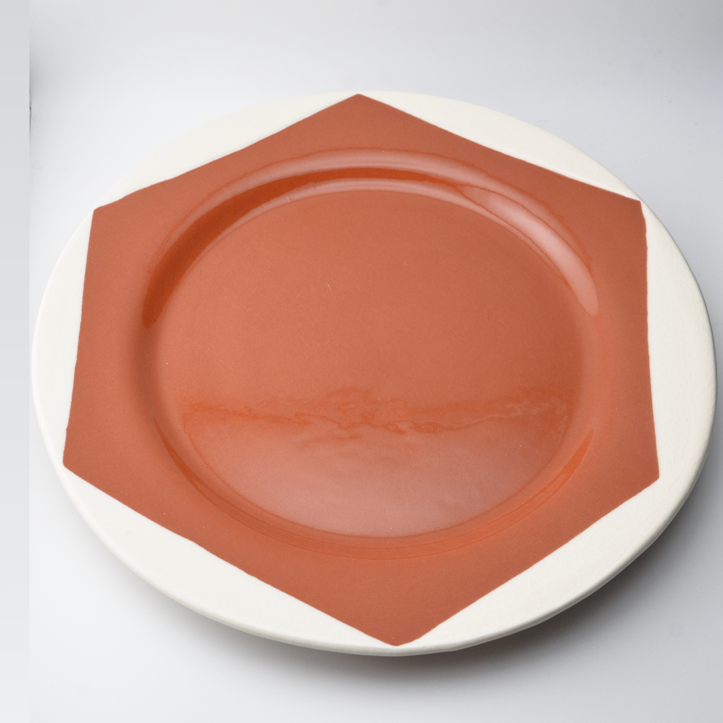 Plate | large & small | white wave