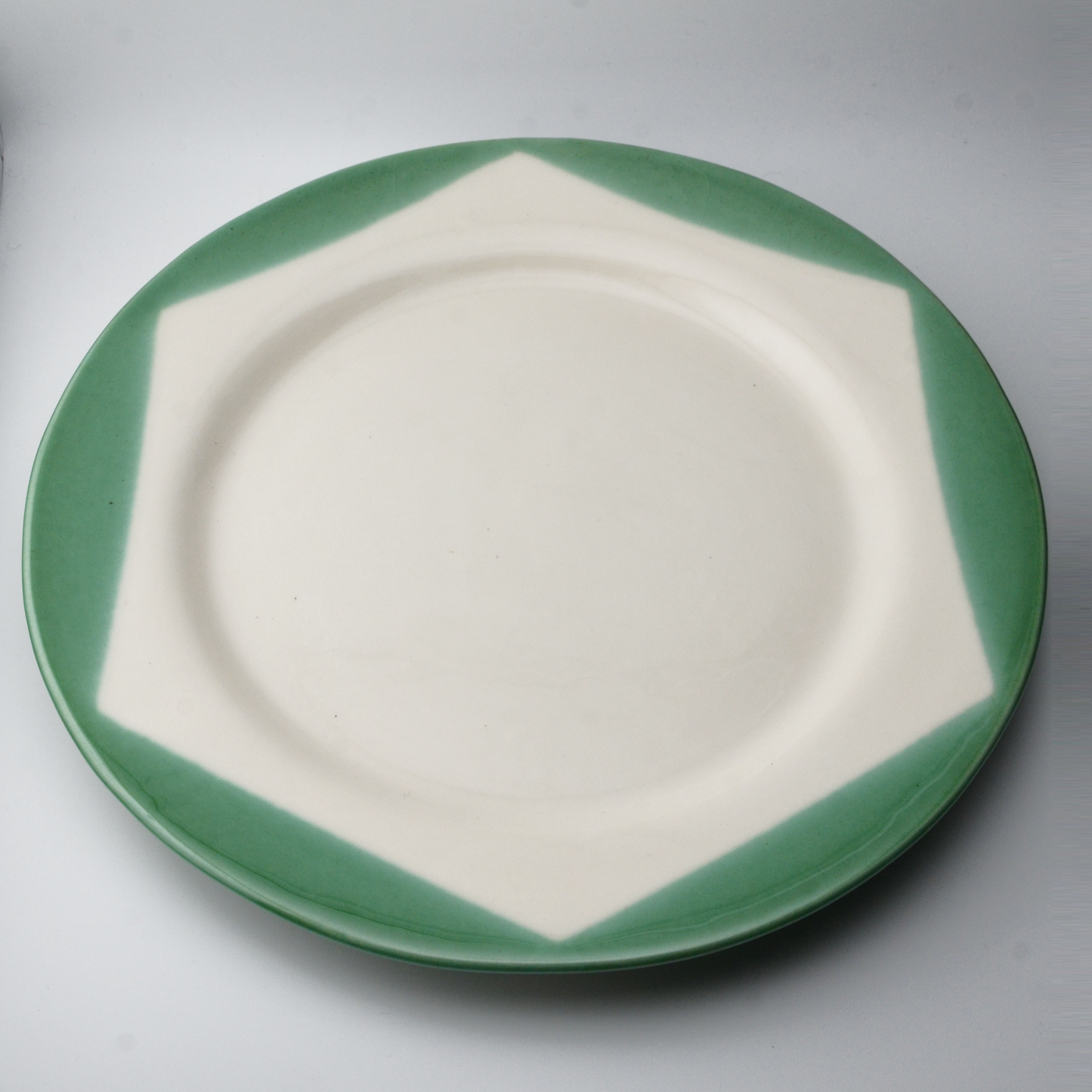 Plates | large &amp; small | green wave