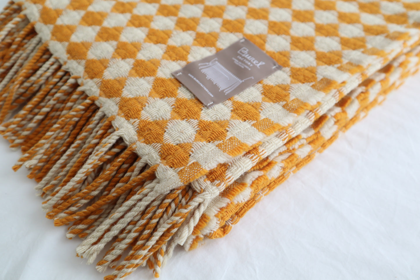 Wool blanket "vintage 1974" | blue-burgundy
