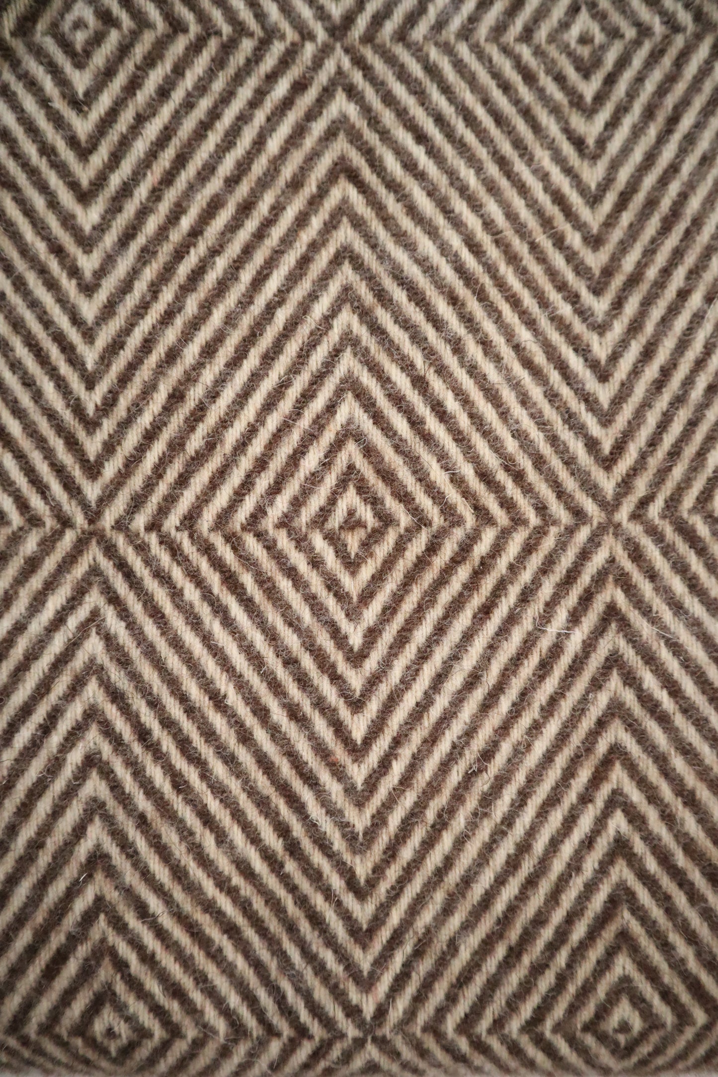 wool blanket "diamond" | lighter brown