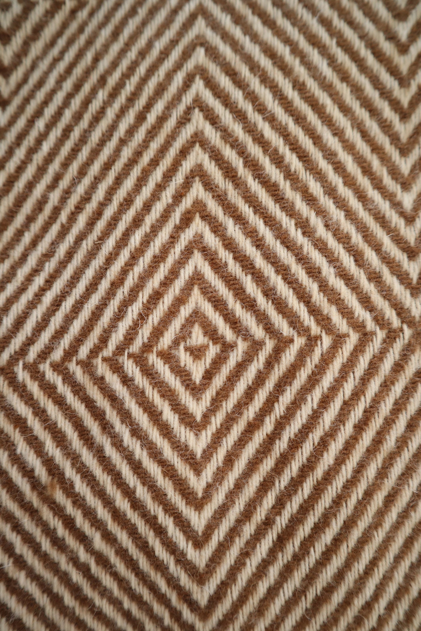 wool blanket "diamond" | golden brown