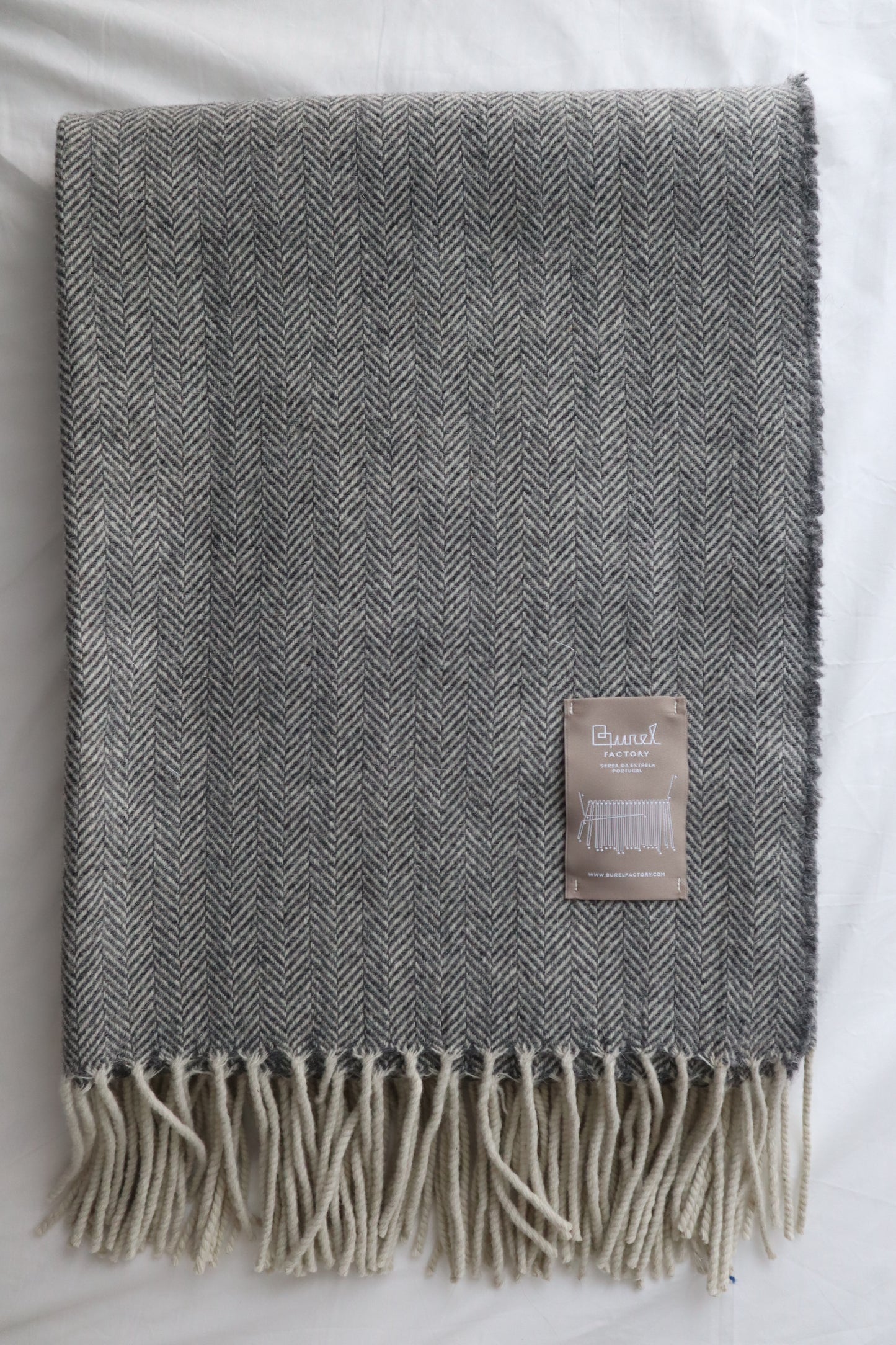 Wool blanket "espinhado fino" | gray