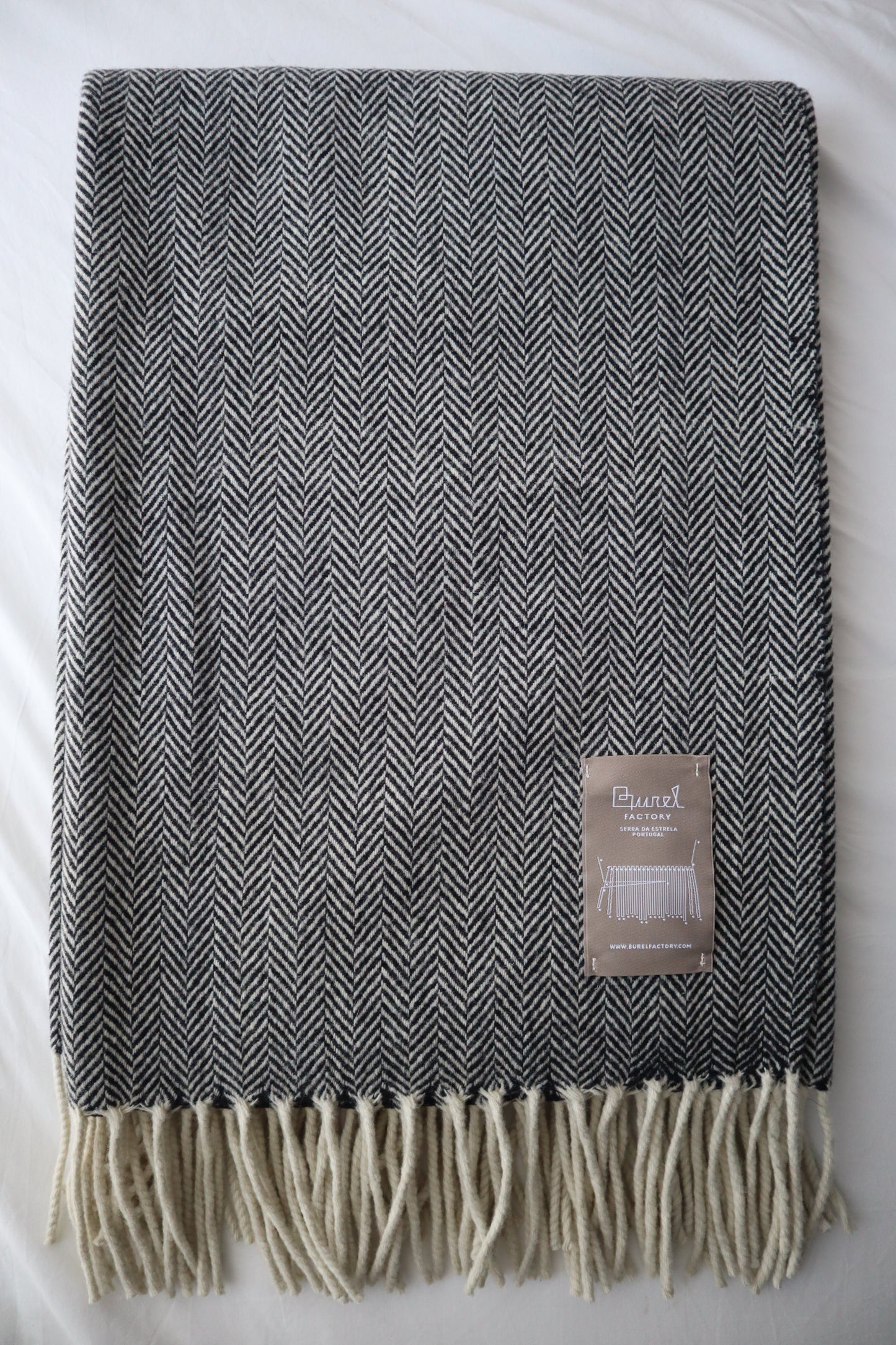 Wool blanket "espinhado fino" | black