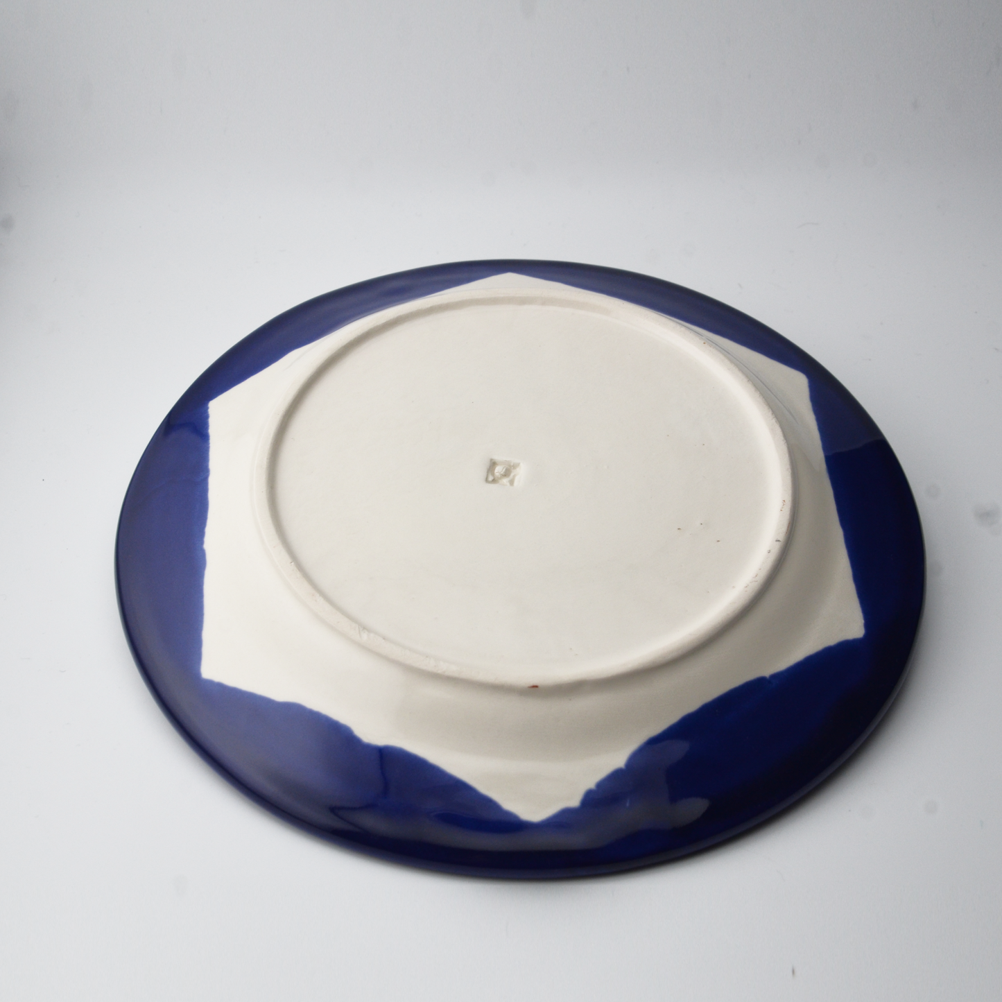 Plates | large &amp; small | blue wave