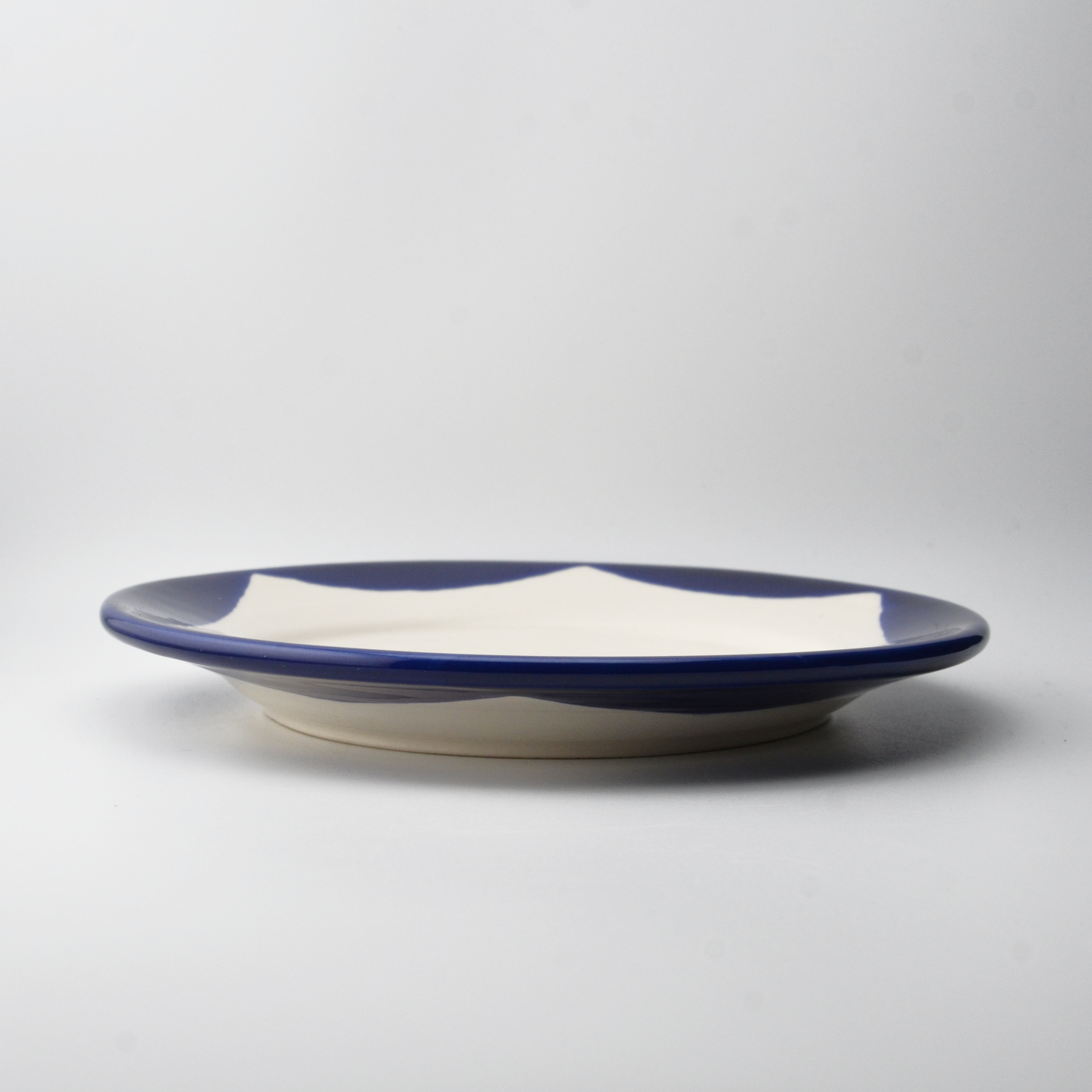 Plates | large &amp; small | blue wave