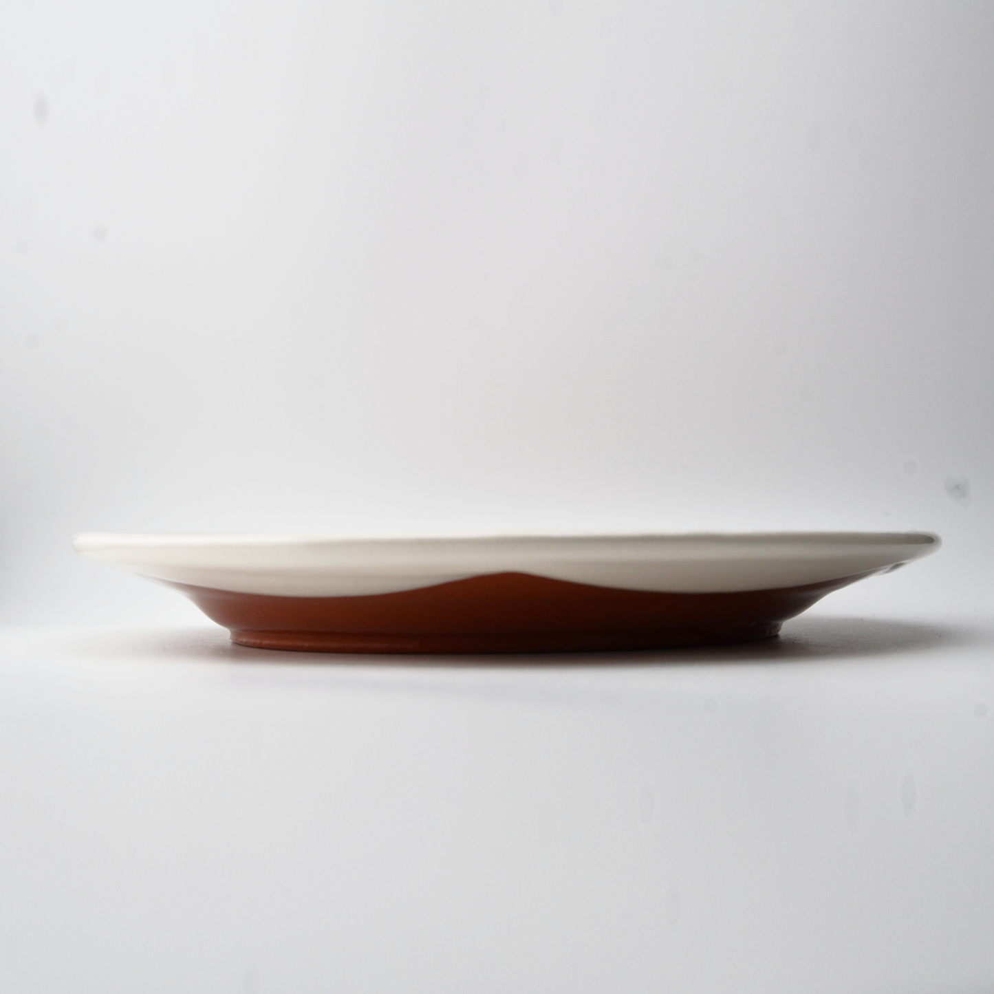 Plate | large & small | white wave