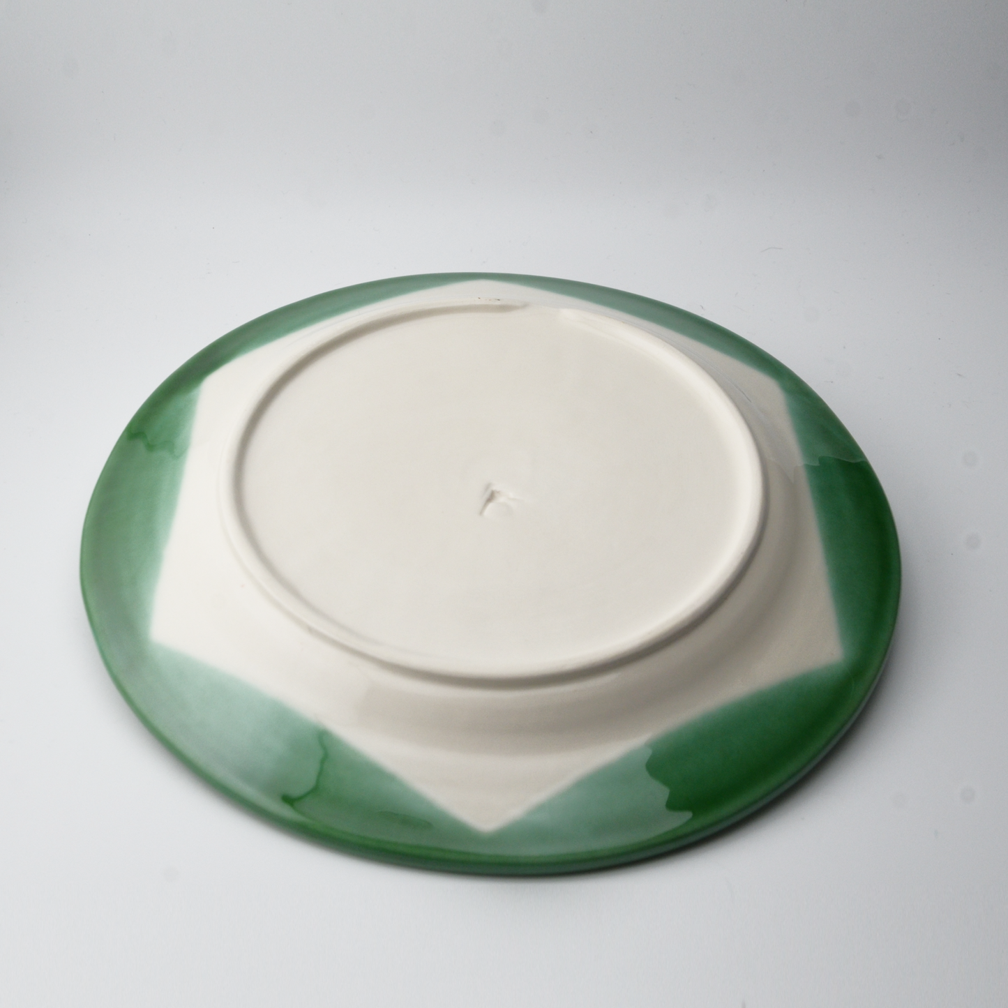 Plates | large &amp; small | green wave